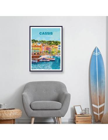 cassis-poster-affiche-image-encadree