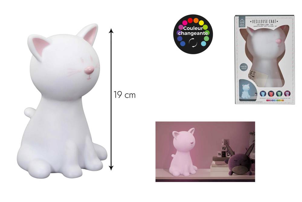 lampe veilleuse chat C11057